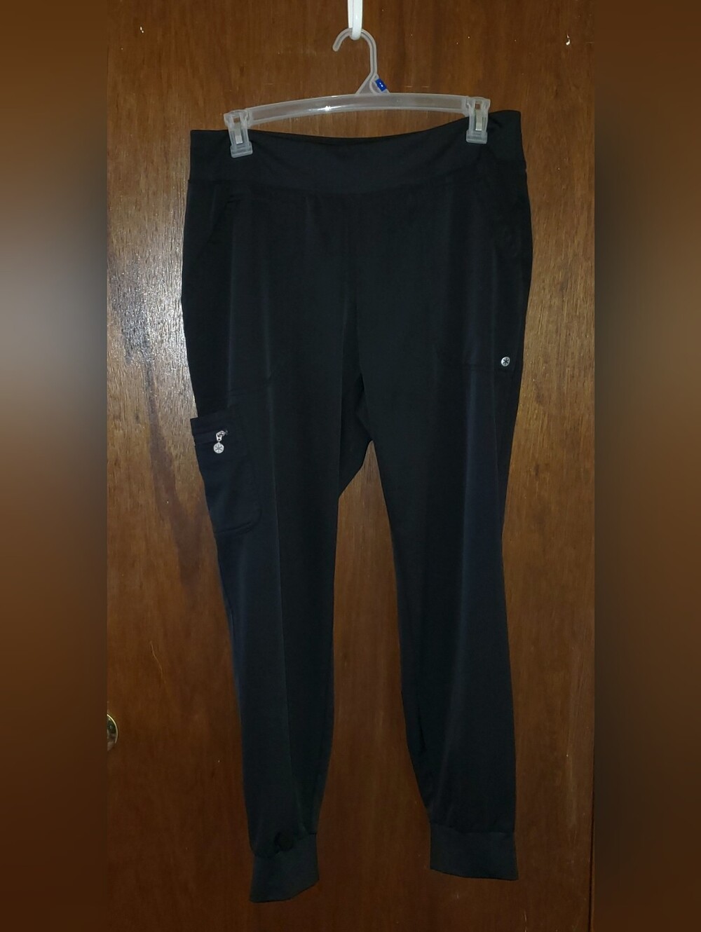 Beyond Scrubs Black Jogger Scrub Pants Sz Large